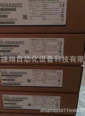 安川伺服X SGMXJ-08AUA6EC2+SGDXS-5R5A00A8002 750W有刹脉冲电机