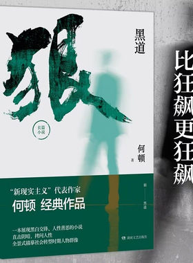 狠--黑道 上下 新版 社会小说 展现黑白交锋 人性善恶 现代 当代文学 何顿著 正版小说读物故事书籍 湖南文艺出版社