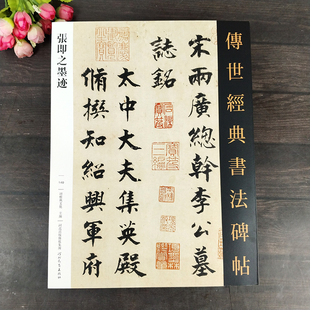 张即之墨迹传世经典书法碑帖140毛笔字帖楷书行书临摹范本飞白大字杜甫诗帖名家尺牍高清字帖河北教育出版社
