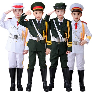 中小學(xué)生升旗手服裝 兒童升旗手服裝 幼兒園升旗儀式 服裝 鼓號(hào)隊(duì)合唱