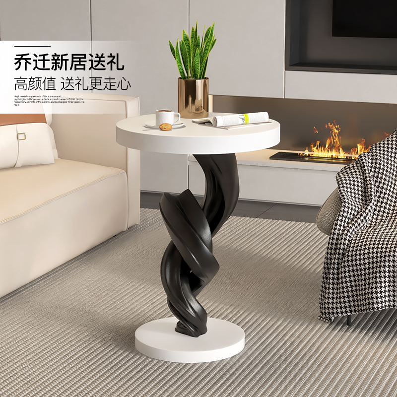中古风艺术客厅落地摆件沙发旁电视柜旁托盘沙发边几茶几乔迁礼物