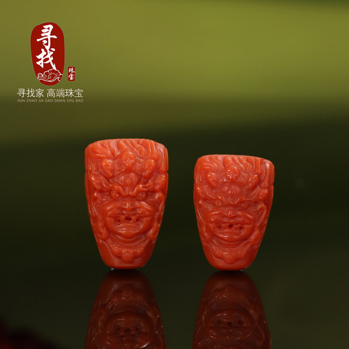 瓦西南红三通大黑天苏工精雕