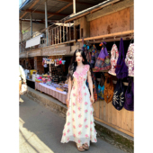 掐腰连身长裙 碎花吊带连衣裙女夏季 一颗甜桃yikett 仲夏见花园