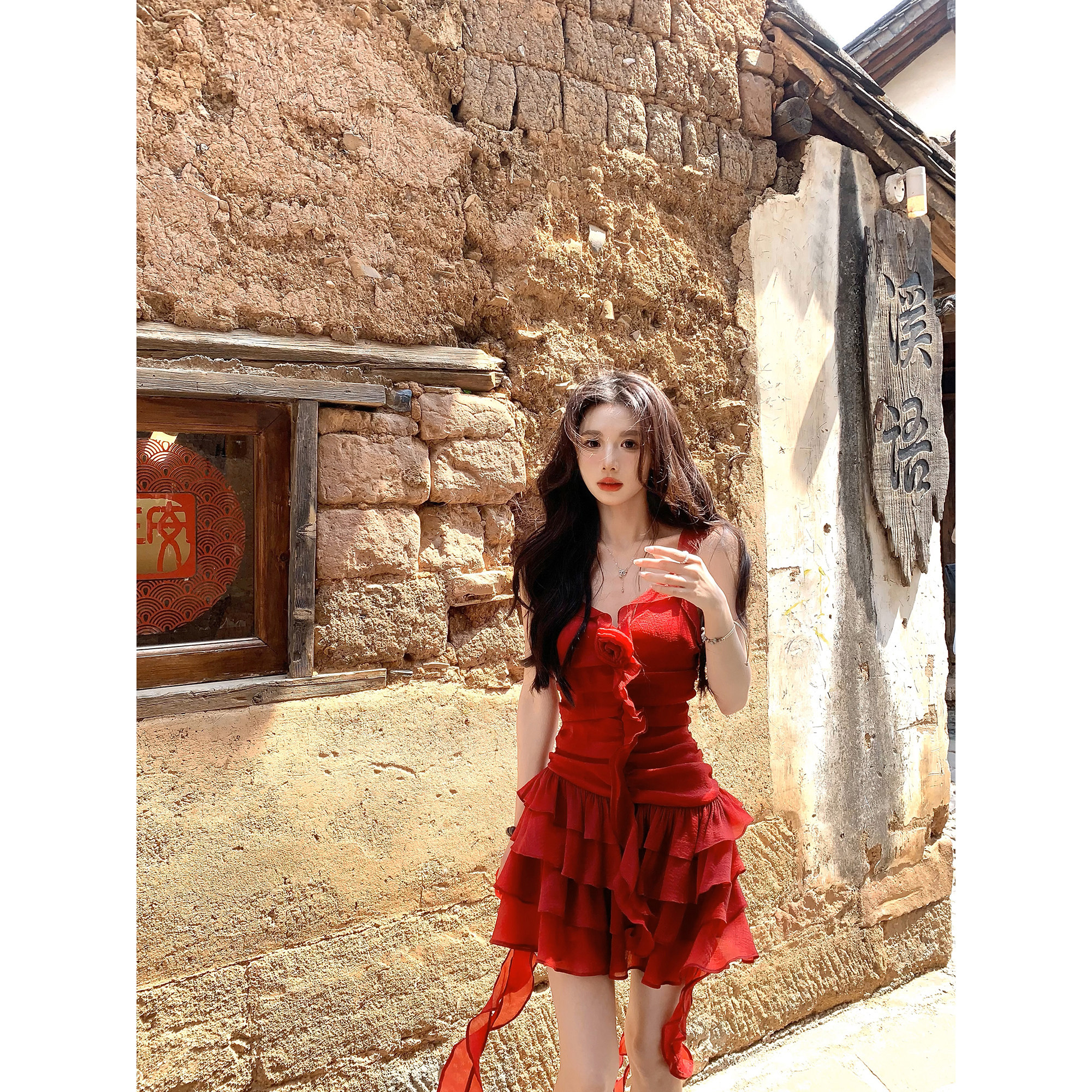 一颗甜桃yikett《明媚野玫瑰》夏吊带连衣裙女显瘦短裙绝美小裙子,女装/女士精品,连衣裙,淘宝优惠券,粉丝福利购,淘宝优惠卷