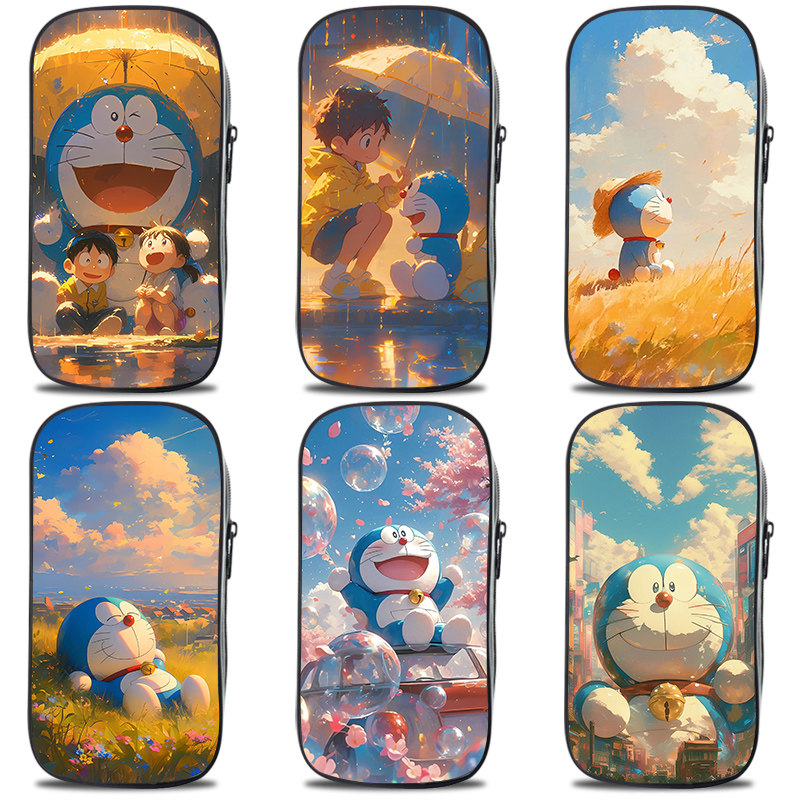 蓝胖子哆啦A梦大雄卡通动漫日漫可爱高颜值笔袋铅笔盒文具收纳袋潮流