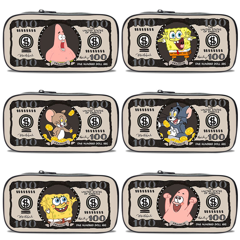 帆布笔袋大容量 男孩子小学生文具盒 2022新款流行 中学生文具