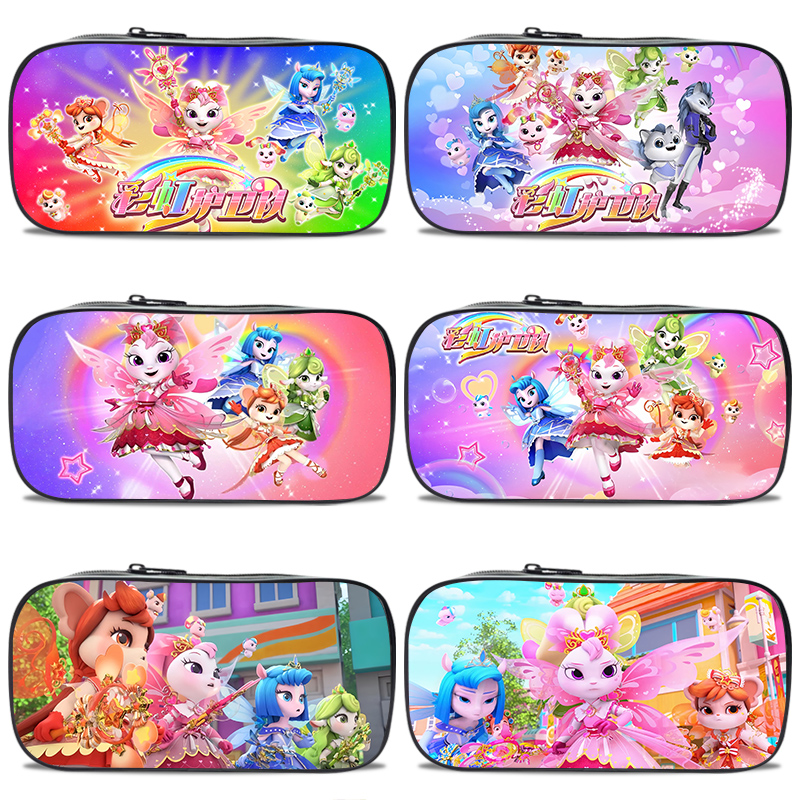 艾思度印花帆布卡通动漫学生笔袋