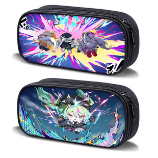 2025新款蛋仔派对异能审判团卡通笔袋法莉塔妮咔女孩儿童文具盒次元魔女周边帆布印花铅笔袋动漫游戏耐脏款萌