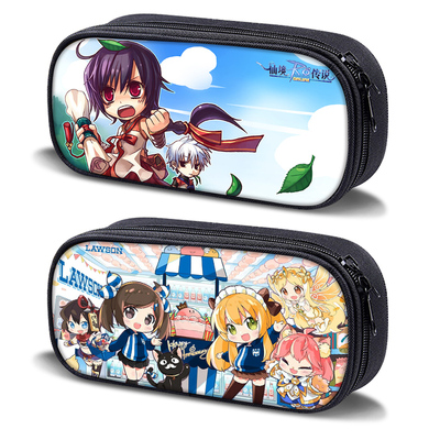 艾思度印花帆布动漫游戏笔袋