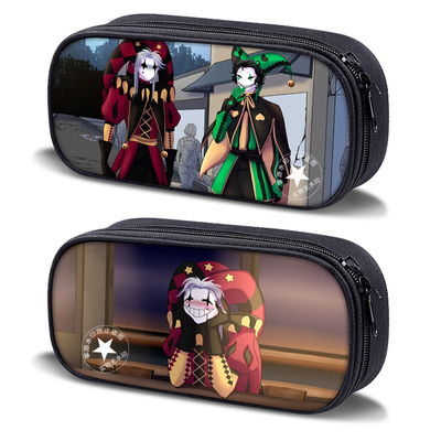 艾思度印花帆布卡通大容量笔袋