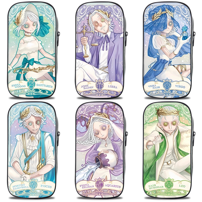 艾思度印花帆布卡通大容量笔袋