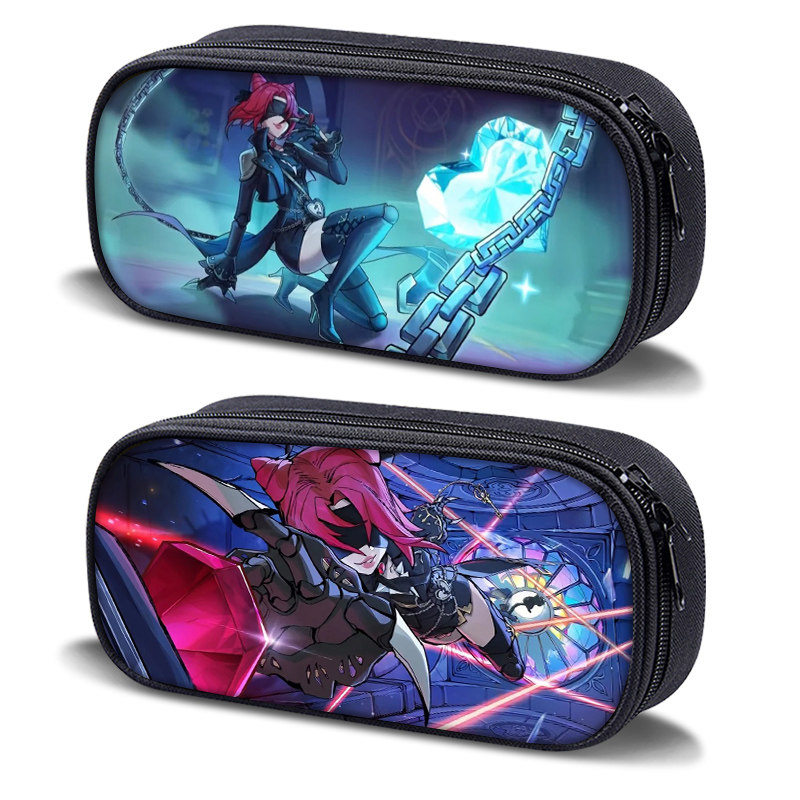 蛋仔派对逃出惊魂夜周边男孩女孩笔袋新追捕者怪盗影爪梵蒂娅猫2026新年礼物学生奖品文具盒大容量帆布印花潮