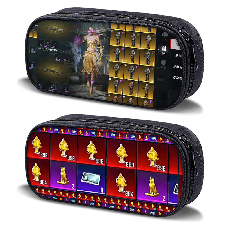 艾思度印花帆布游戏周边笔袋