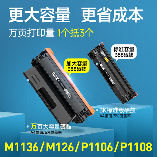 鑫佰森原装m1136硒鼓CC388A硒鼓