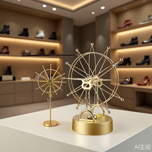 宇宙地球天体永动仪摆件轻奢高端物理永动机旋转科学教具家居装饰