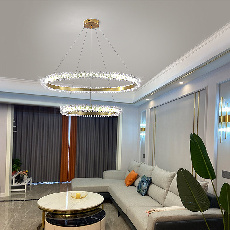 客厅吊灯复式楼别墅loft现代简约轻奢公寓个性网红新款餐厅灯具