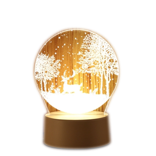 创意梦幻3d台灯插电卧室床头灯led小夜灯婴儿喂奶灯迷你生日礼物