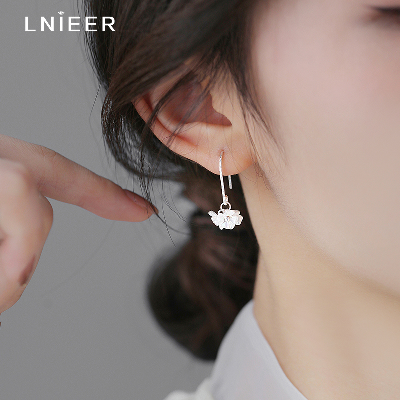 LNIEER高级感925纯银女耳环养耳