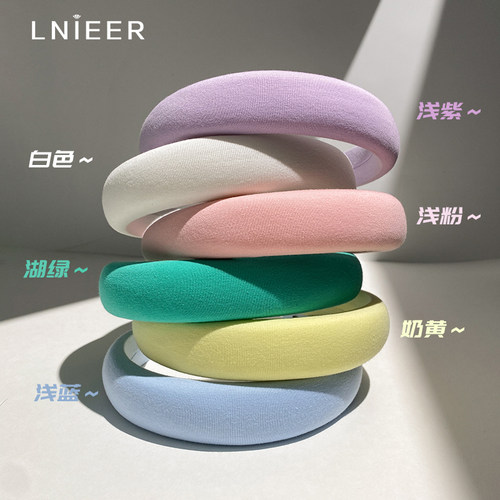 LNIEER发箍布艺女发饰海绵高颅顶