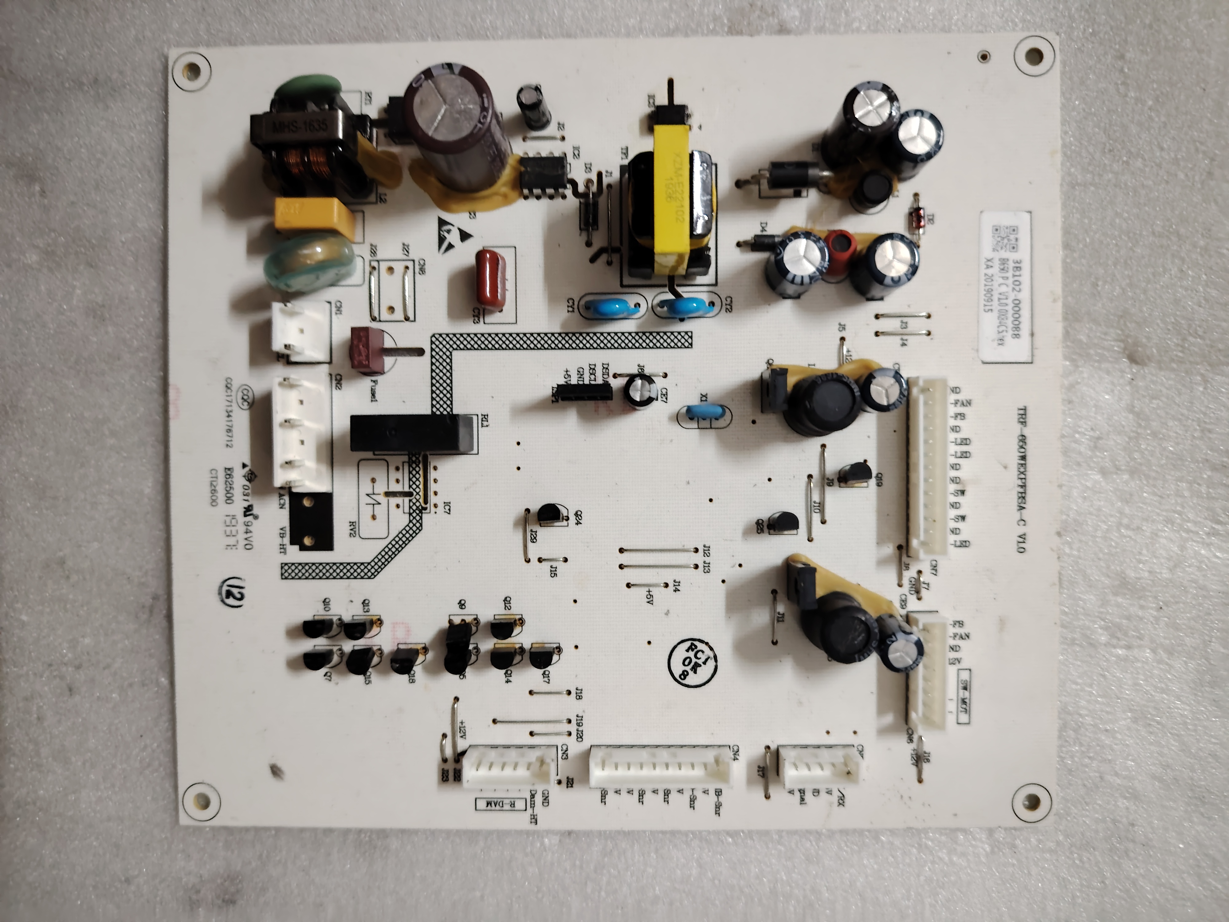 TCL电冰箱BCD-646WPJD/650WEPZ50电脑板显示主板3B102-000088