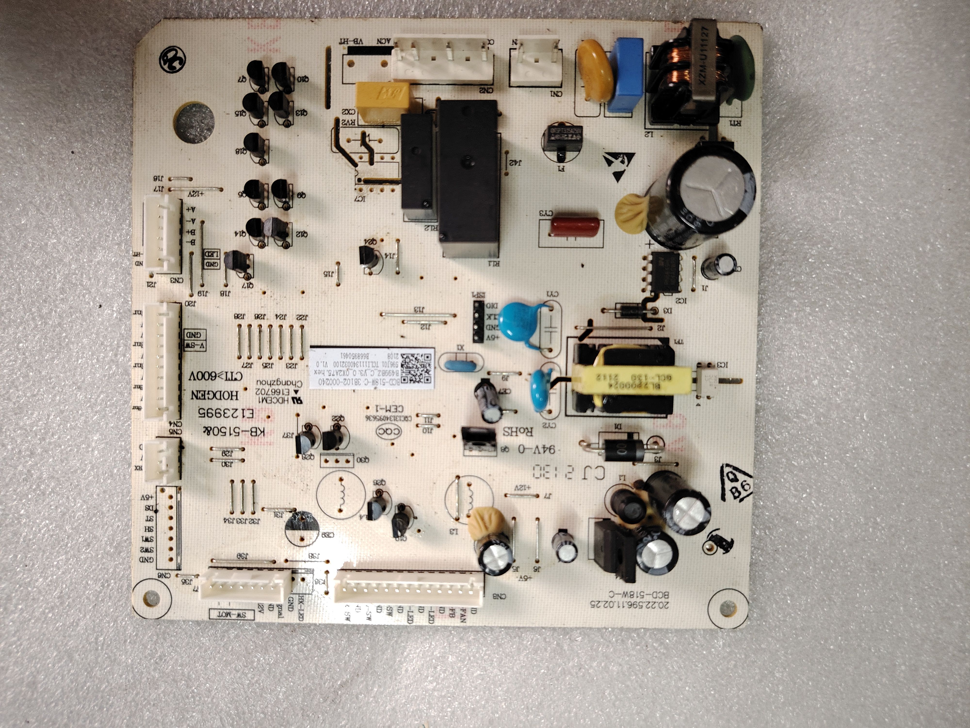 TCL电冰箱BCD-518WEZ50电脑板