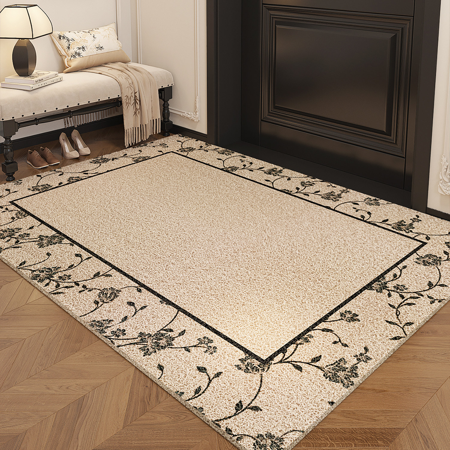 中古丝圈地垫入户门垫门口进门家用法式玄关耐脏地毯门外蹭脚垫子,居家布艺,入户地垫,淘宝优惠券,粉丝福利购,淘宝优惠卷