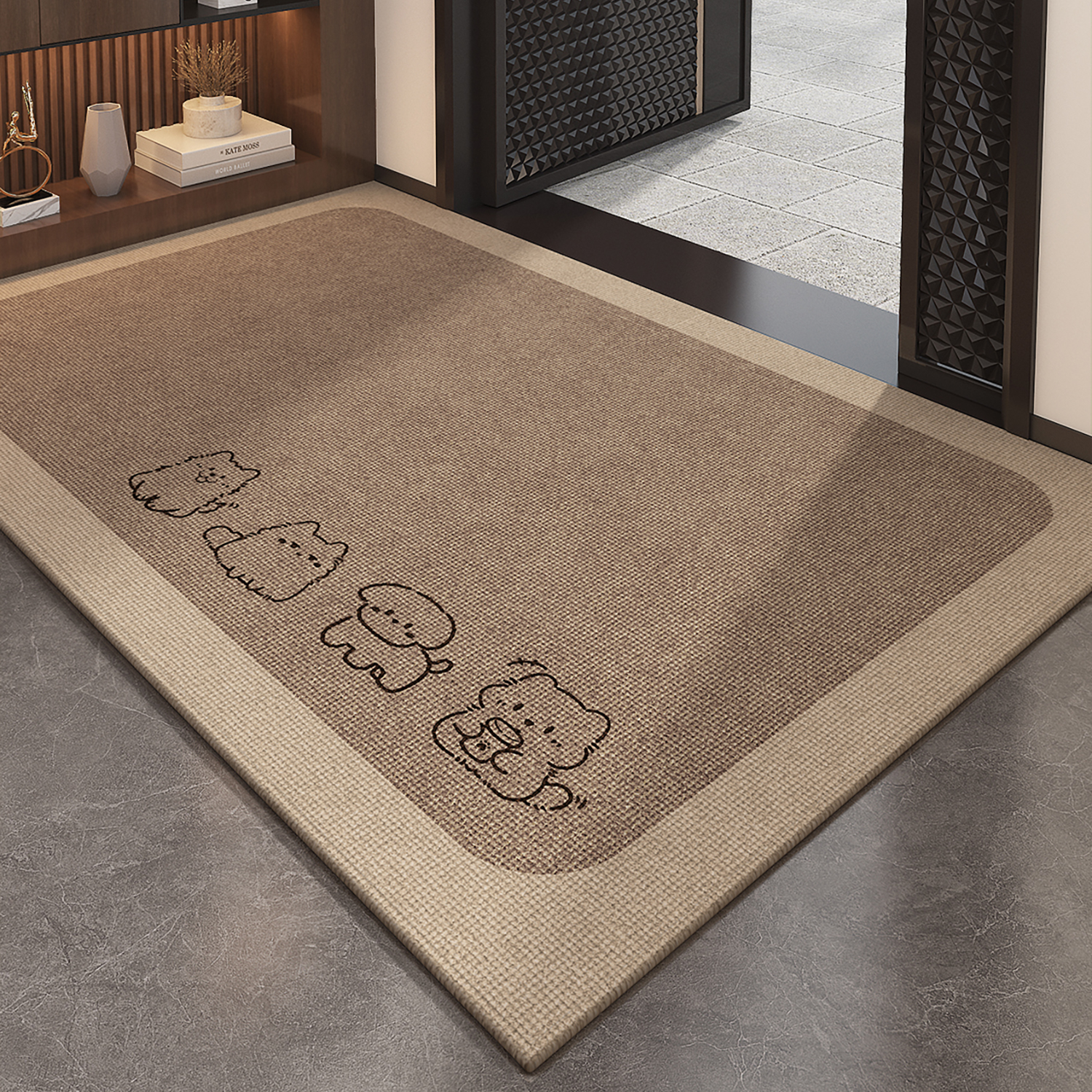 妙驰新款入户门地垫仿剑麻家用