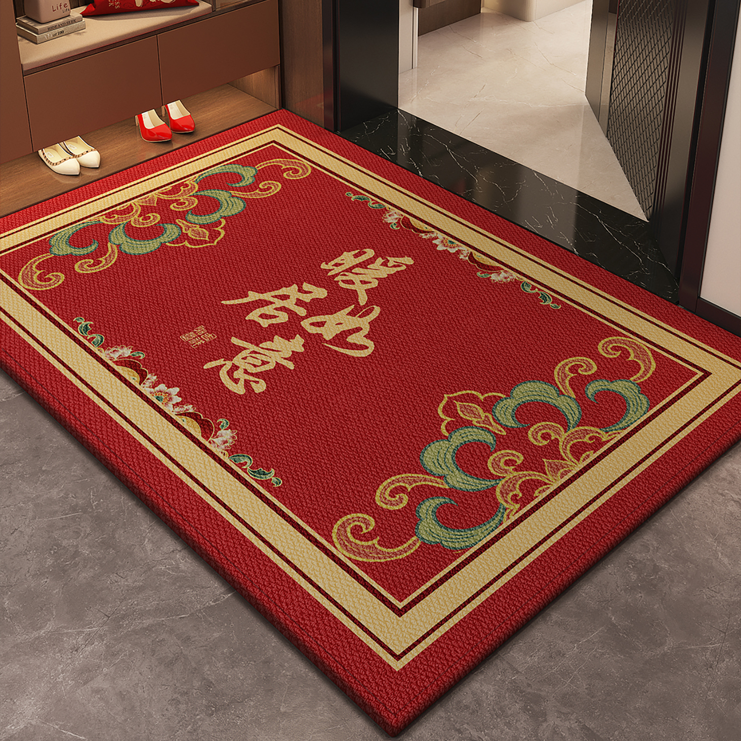 2025新款喜庆高级感入户地垫