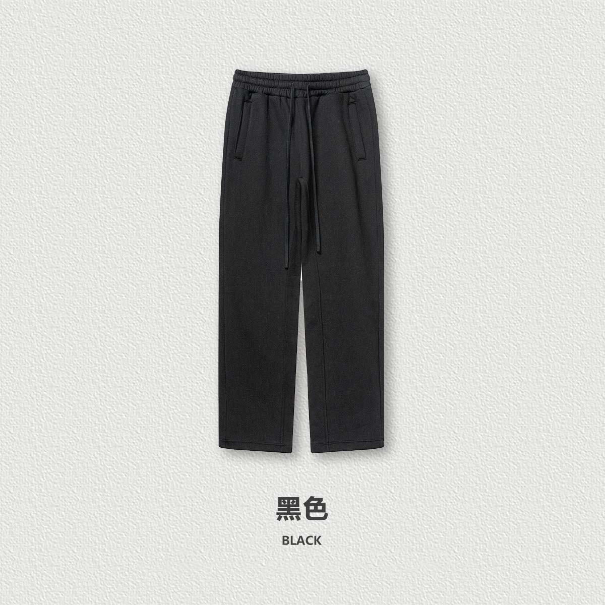 thumbnail for 345G Heavy American Crewneck Hooded Sweatshirt Set Men's Autumn and Winter Fleece Thickened Loose Loose Athletic Straight Sweatpants