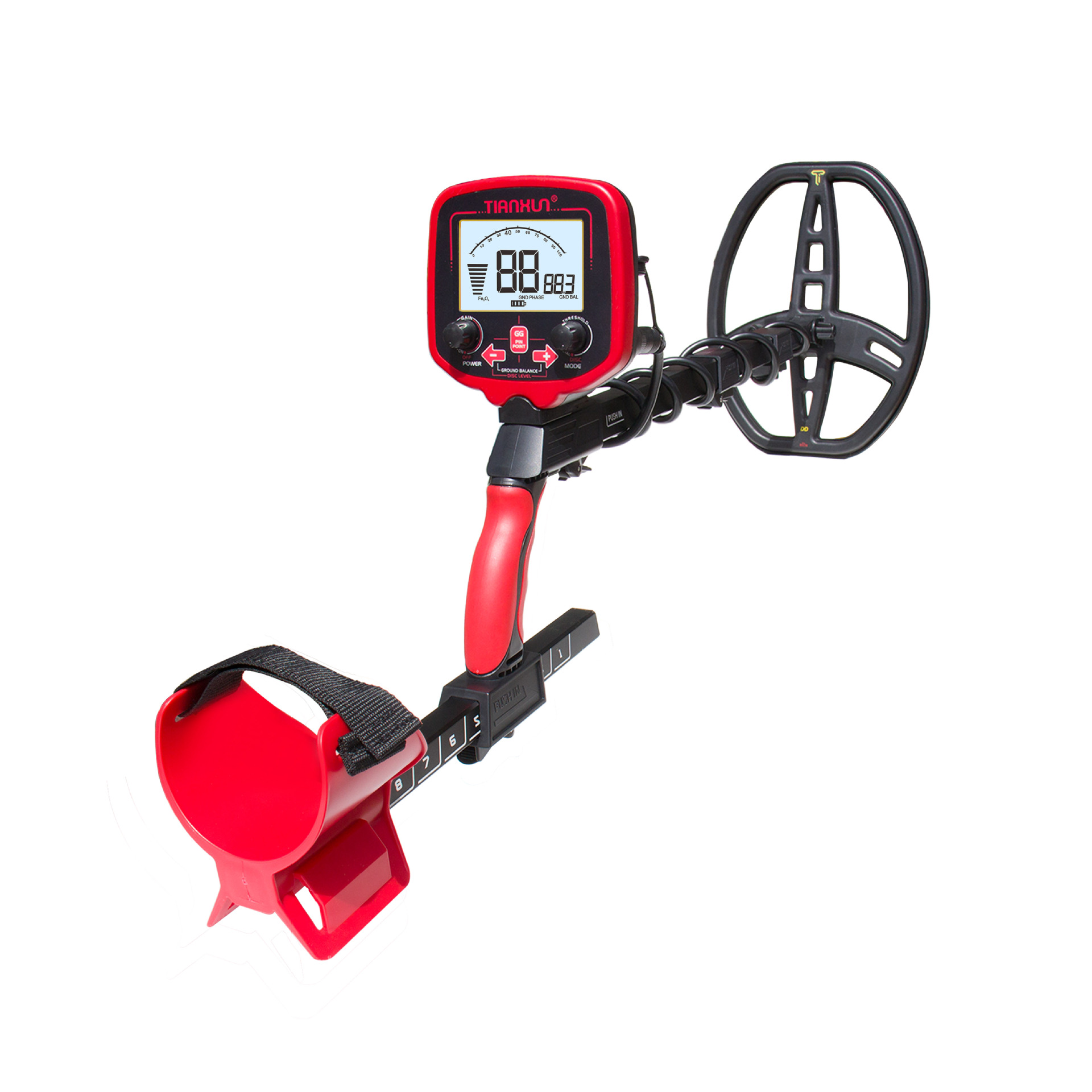 850L金属探测器地下金探测器金属高灵敏度寻宝者精确定位带背光