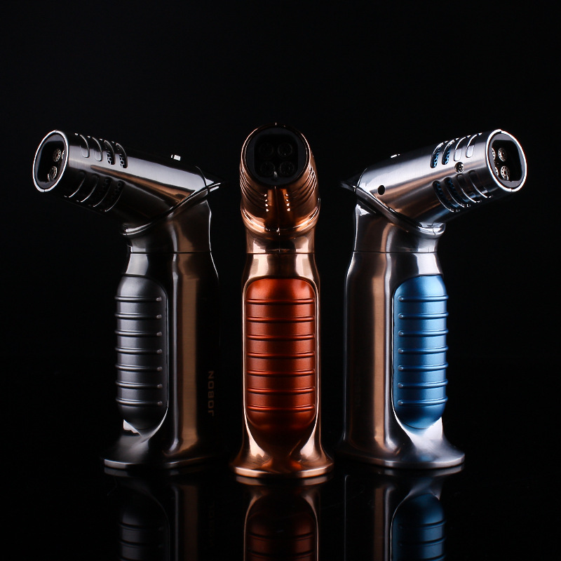 中邦ZB-393四喷头大火力喷焊枪直冲充气打火机防滑定锁火跨境