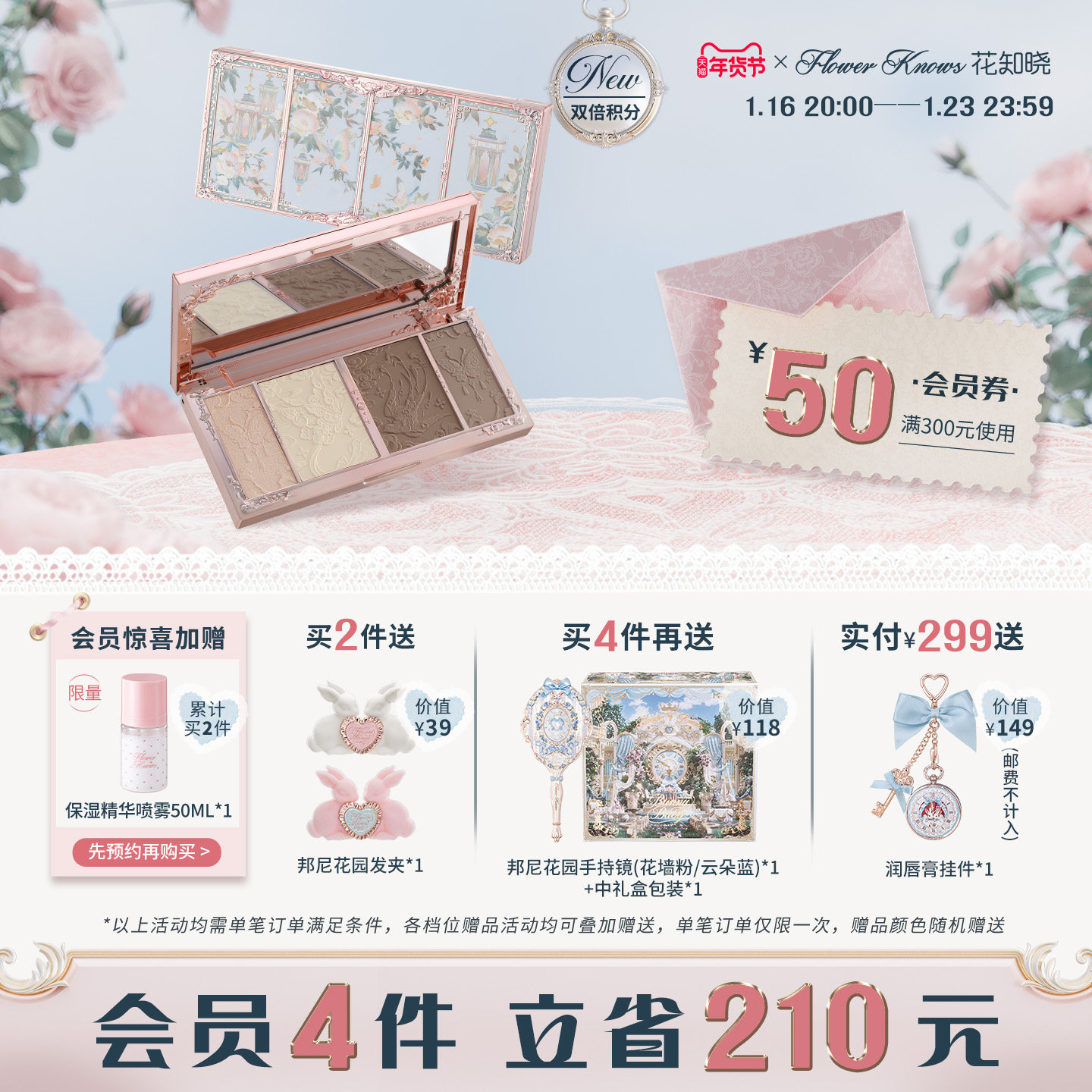 【年货狂欢季】花知晓蝴蝶云肩高光提亮立体修容盘旗舰店,彩妆/香水/美妆工具,高光,淘宝优惠券,粉丝福利购,淘宝优惠卷