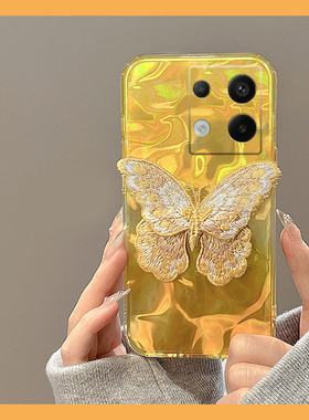 适用小米红米note14手机壳note13pro+立体12turbo刺绣11蝴蝶10韩系9黄色8辐射11t水波纹7硅胶redmi软壳十女生