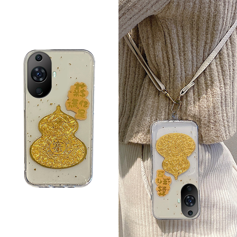 适用华为nova12pro活力版手机壳nave11ultra滴胶10se金色9葫芦8新年7i蛇年6本命5z挂绳5ipro斜挎4e过年3e女3i
