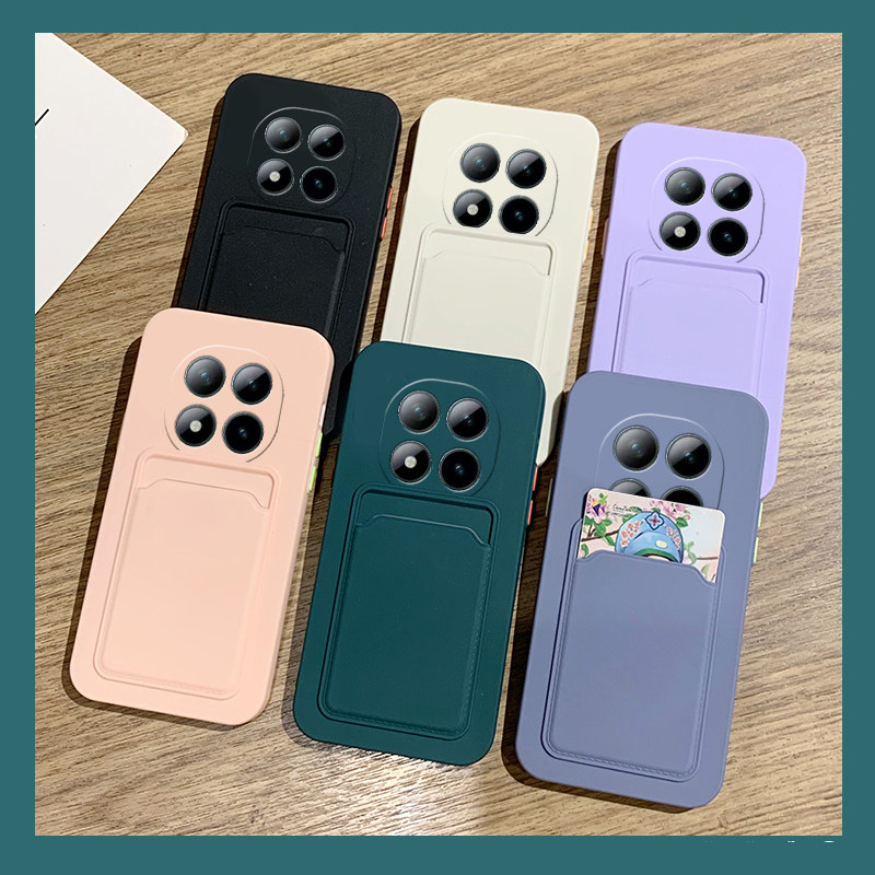 手机壳硅胶简约纯色卡包卡套插卡门禁卡