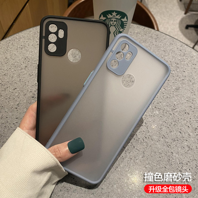 OPPOA32手机壳OPoPA32肤感撞色A32镜头全包保护套OPPOa32简约硅胶软边硬壳透明外壳个性男网红女款新年中国红