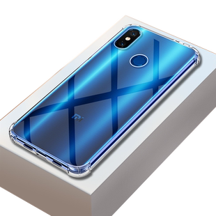 小米8手机壳MIUI8屏幕指纹版8se四角气囊防摔透明壳M8探索版硅胶8青春保护套防爆软外壳男女新款液态简约超薄