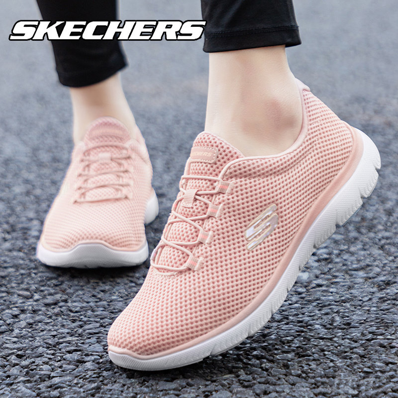 skechers斯凯奇冬季女士一脚蹬休闲鞋粉色轻便软底时尚百搭运动鞋,运动鞋new,运动休闲鞋,淘宝优惠券,粉丝福利购,淘宝优惠卷