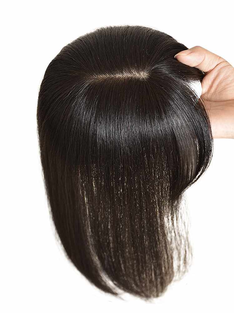 高档网红女生增加发量假刘海发片头顶补发遮白发假发片女头顶真发