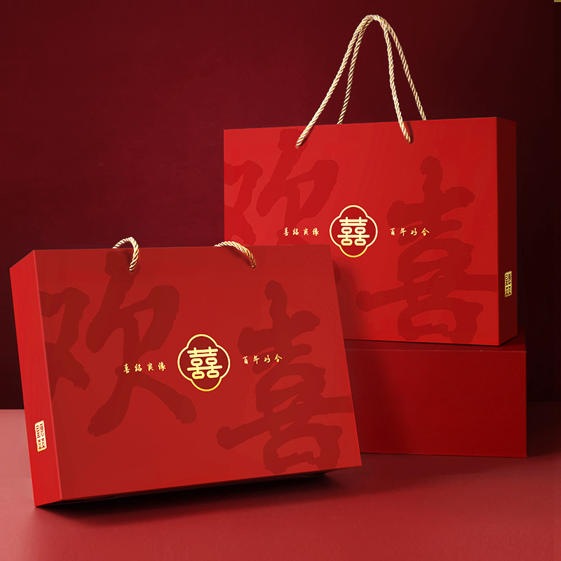 喜糖成品礼盒含糖结婚回礼婚礼喜饼订婚宴糖果高端伴手礼套装礼包