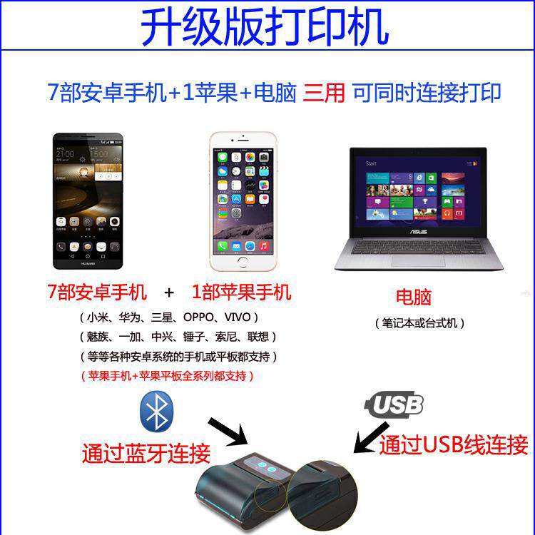 手持打印机便携迷你小型磅单打印机磅单随意打58MM 44MM自定义编辑手机车载蓝牙称重标签地磅过磅磅单打印机