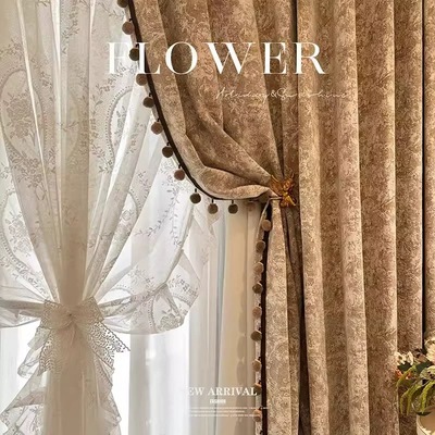 2024新法式中古复古遮光窗帘