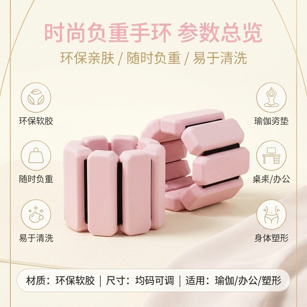 负重手环可调节重量女士