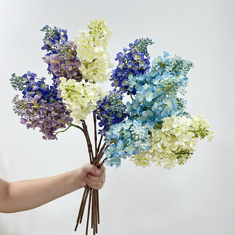 紫丁香手感保湿仿真花家