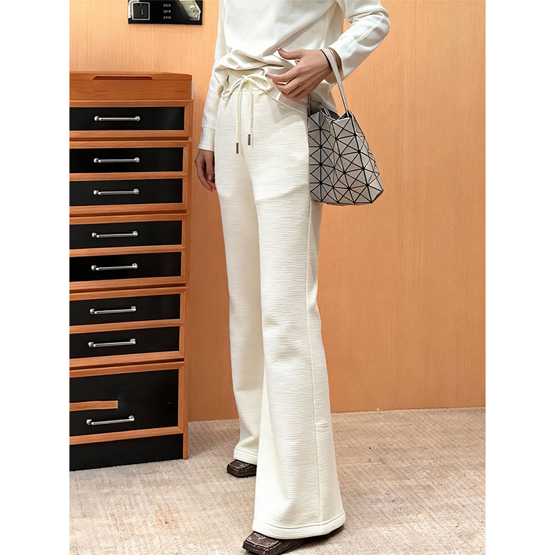 极简风通勤百搭加绒运动休闲裤女