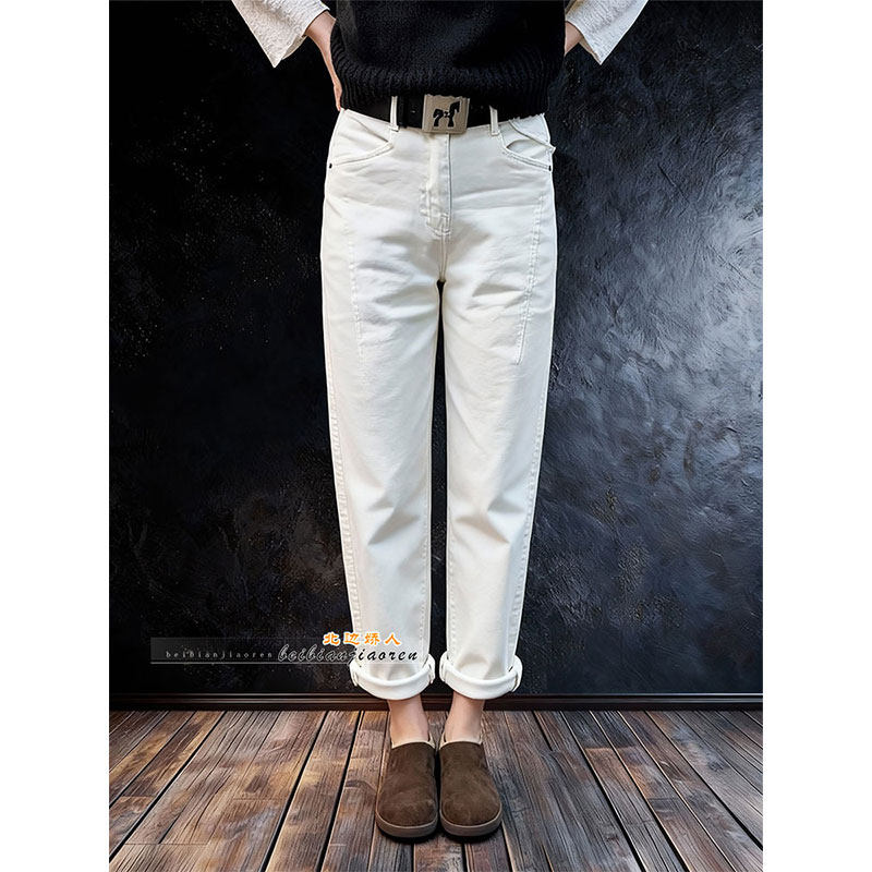 欧货时尚洋气简约哈伦裤女2026早春大码宽松显瘦百搭卷边休闲裤子,女装/女士精品,大码裤装,淘宝优惠券,粉丝福利购,淘宝优惠卷