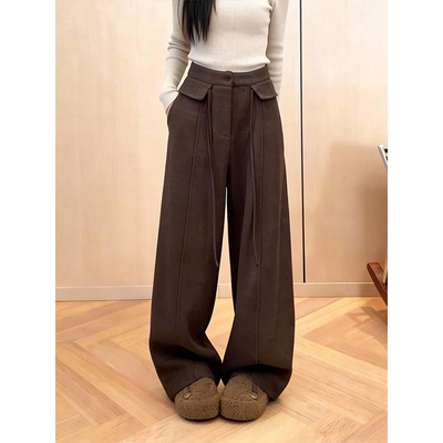 高腰宽松阔腿裤女显瘦垂感