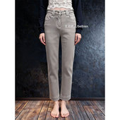 小个子高腰提臀修身 洋气通勤烟管裤 显瘦百搭牛仔裤 女2026早春时尚