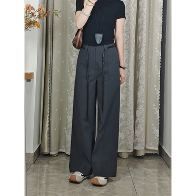 小个子百搭高腰通勤休闲裤女2025