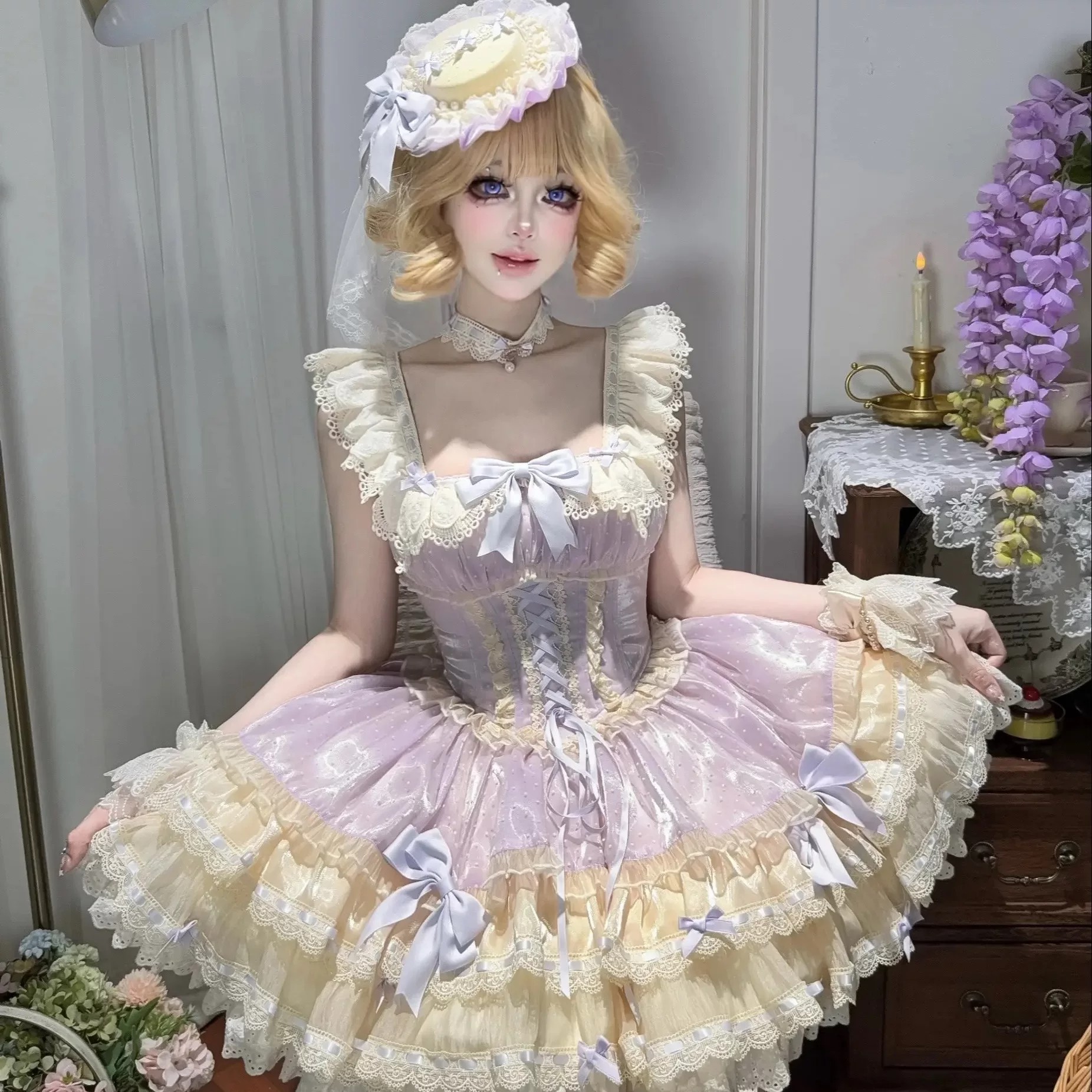 小芙蝶Lolita芭蕾风洛丽塔连衣裙图片